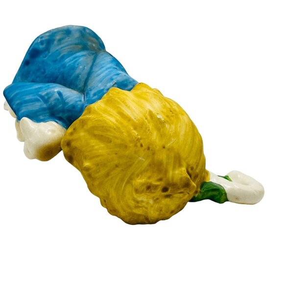 Lefton Shepherd Boy Girl Sheep Staff Figurine Christmas Holy Vintage Hand Paint - Picture 3 of 11